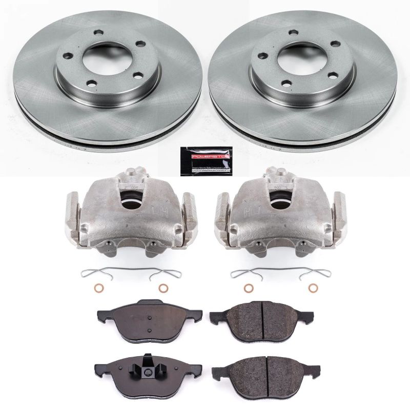 Power Stop 08-13 Mazda 3 Front Autospecialty Brake Kit w/Calipers PowerStop