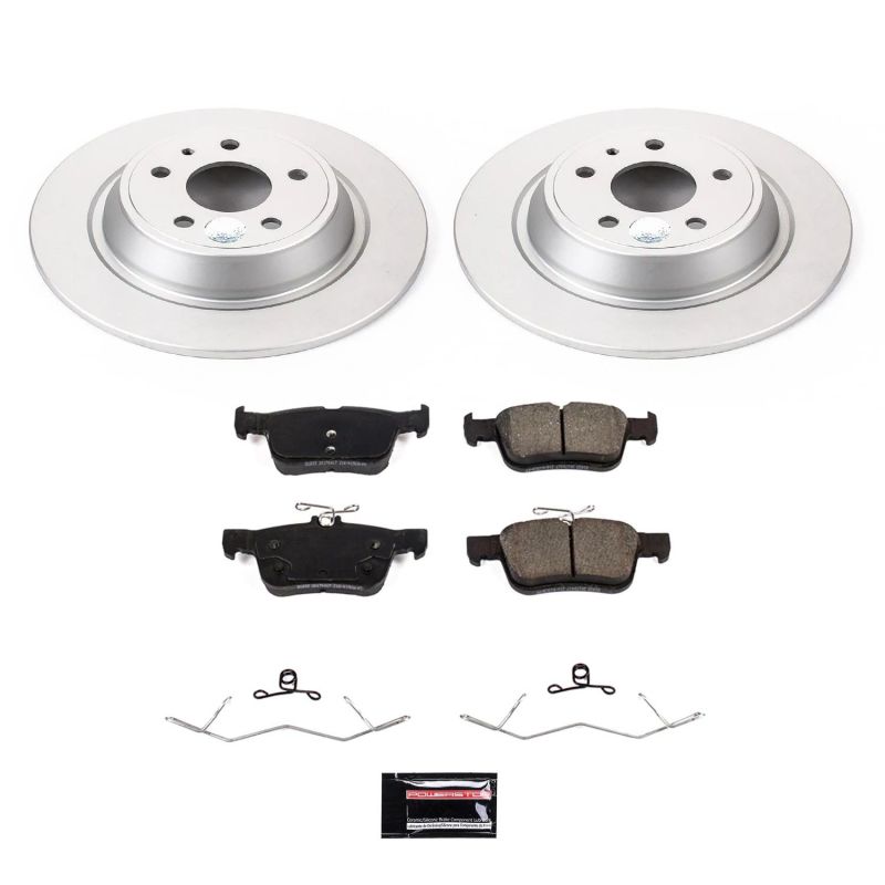 Power Stop 2020 Ford Fusion Rear Z17 Evolution Geomet Coated Brake Kit PowerStop