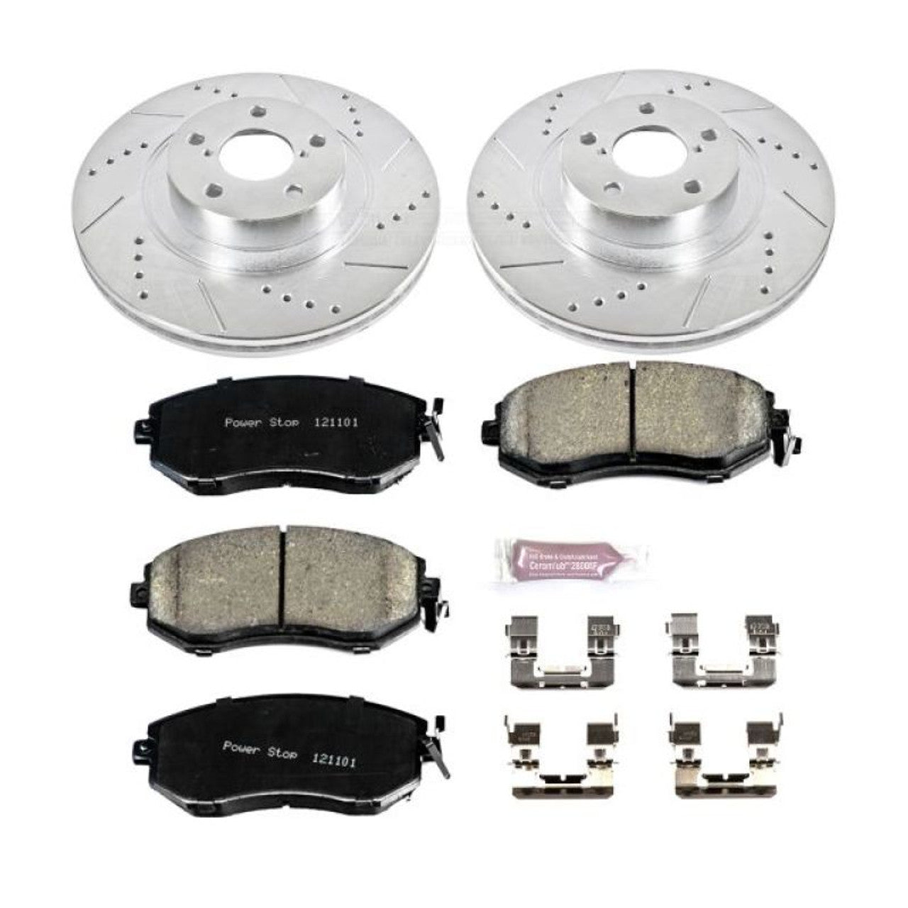 Power Stop 13-16 Scion FR-S Front & Rear Z26 Street Warrior Brake Kit w/Calipers