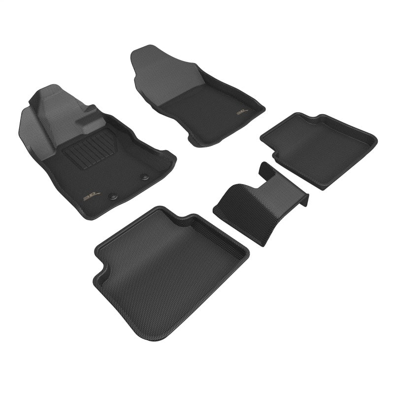 3D MAXpider KAGU 1st & 2nd Row Floor Mats for 2024-2026 Crosstrek - L1SB04001509