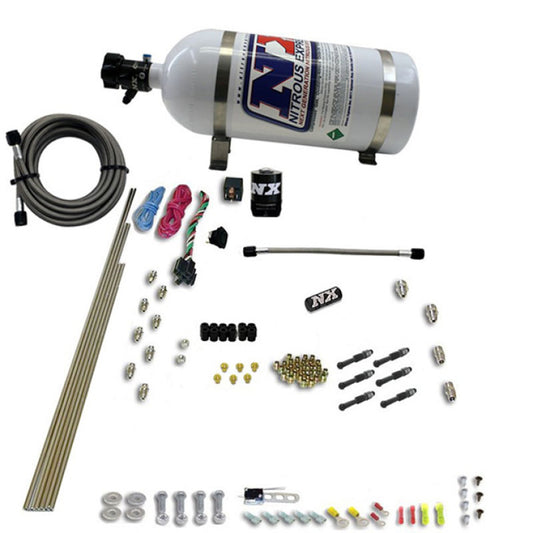 Nitrous Express 6-Cyl Dry Direct Port Nitrous System, 15 lb Bottle - 93066-15