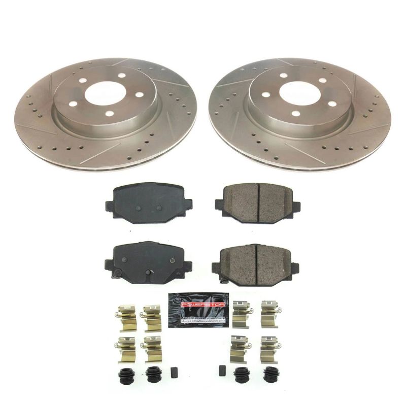 Power Stop 2019 Infiniti QX50 Rear Z23 Evolution Sport Brake Kit PowerStop