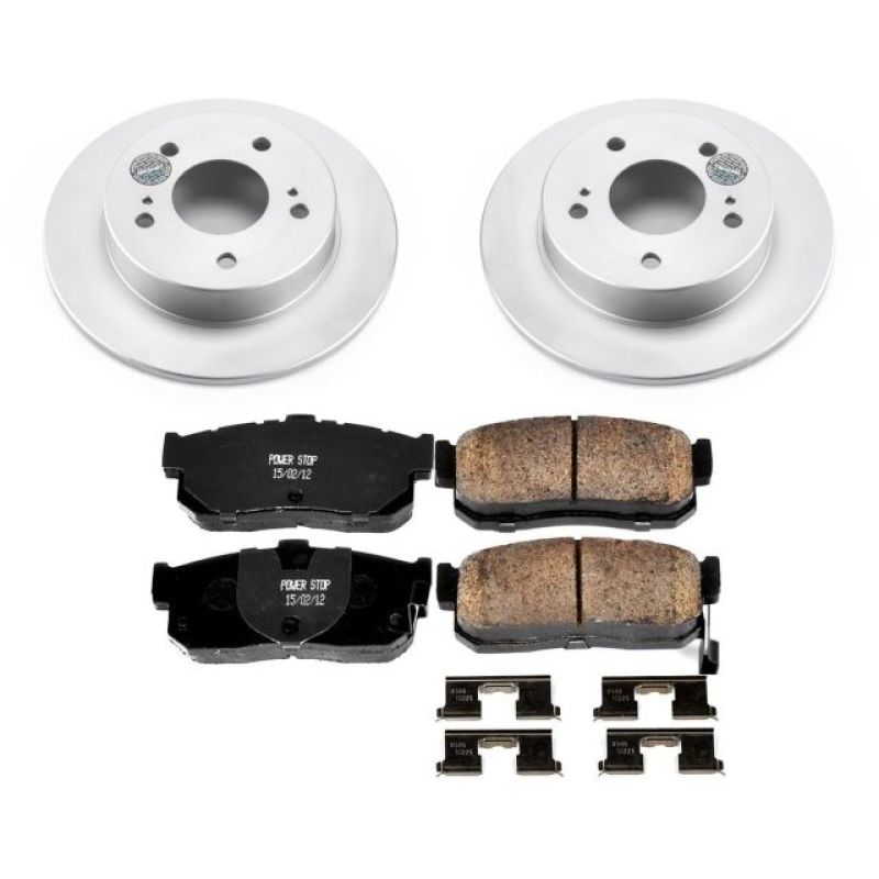 Power Stop 89-94 Nissan Maxima Rear Z17 Evolution Geomet Coated Brake Kit PowerStop