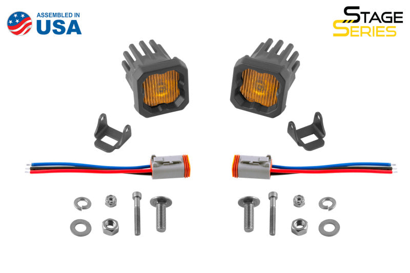 Diode Dynamics Stage Series C1 LED Pod - Yellow SAE Fog Standard ABL (Pair) Diode Dynamics
