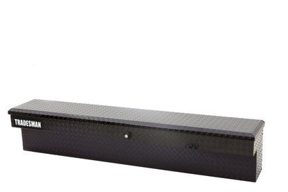 Tradesman Aluminum Side Bin Truck Tool Box w/Push Button (70in.) - Black Tradesman