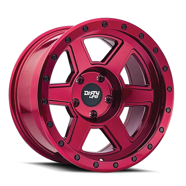 Dirty Life Compound 9315 20x10 / 5-127 BP / -25mm Offset / 78.1mm Hub Crimson Candy Red Wheel