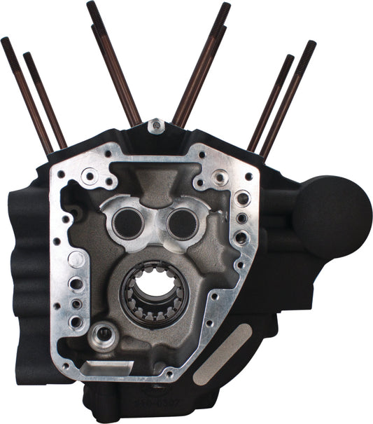 S&S Cycle 07-16 BT Engines w/ Stock Bore Super Stock T2 Crankcase - Wrinkle Black
