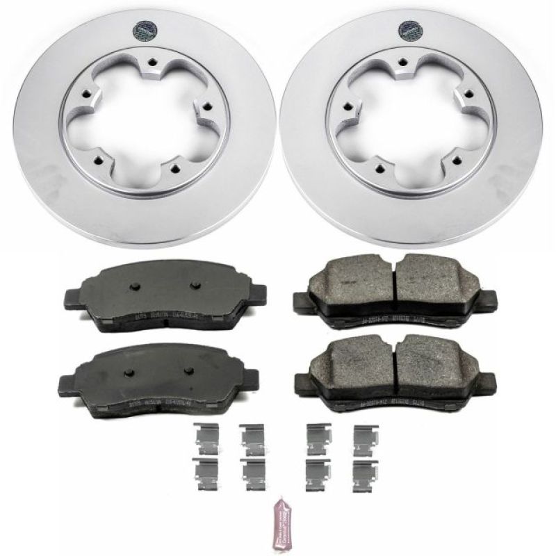 Power Stop 15-19 Ford Transit-150 Rear Z17 Evolution Geomet Coated Brake Kit PowerStop