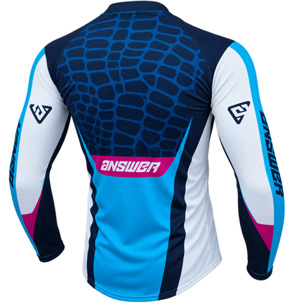 Answer  Syncron Raceday Jersey Dark Blue/Cyan/Grey/Purple - Large
