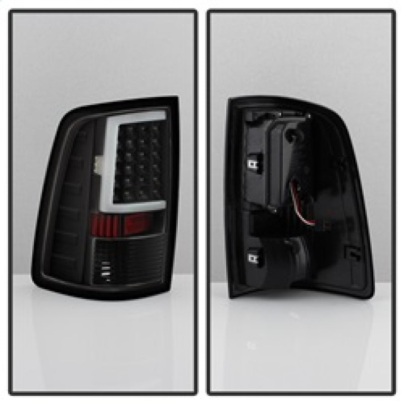 xTune 09-18 Dodge Ram 1500 (Incandescent Model) LED Tail Lights - Blk (ALT-ON-DR09-LBLED-BK) SPYDER