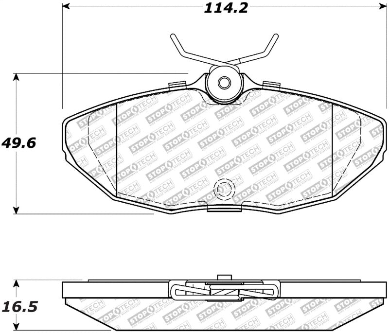 StopTech Street Disc Rear Brake Pads - 305.08060