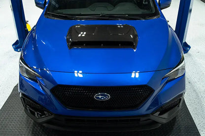 OLM LE Oversize Carbon Fiber Hood Scoop Cover - 2022+ WRX