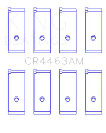 King Engine Bearings Honda Civic 1438Cc (Size +0.25mm) Connecting Rod Bearing Set