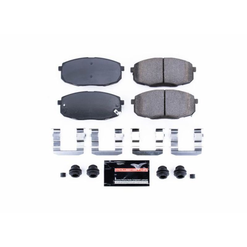 Power Stop 09-12 Hyundai Elantra Front Z23 Evolution Sport Brake Pads w/Hardware PowerStop