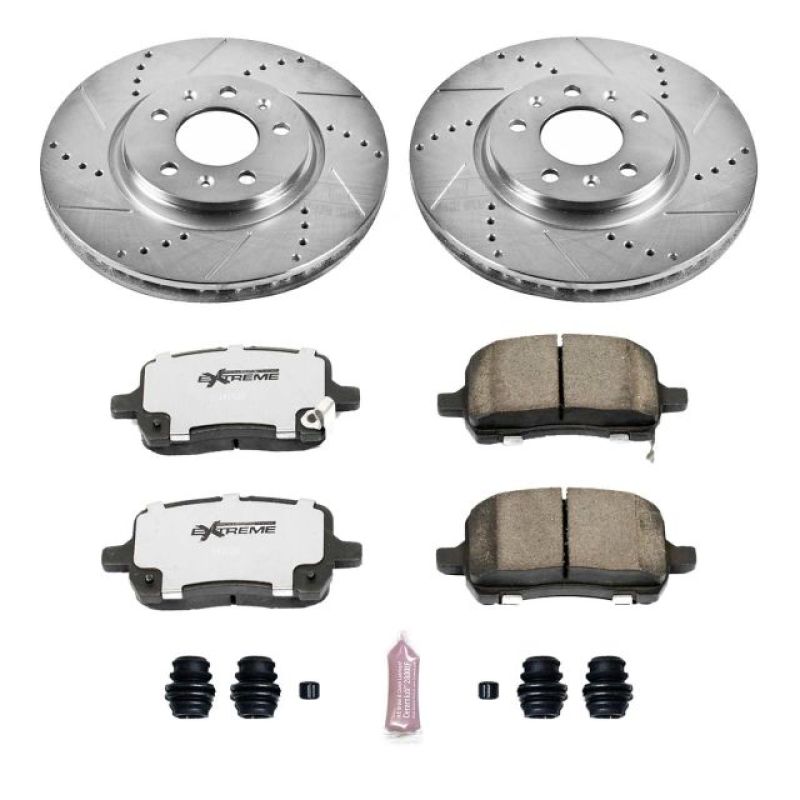 Power Stop 06-09 Pontiac Solstice Front Z26 Street Warrior Brake Kit PowerStop