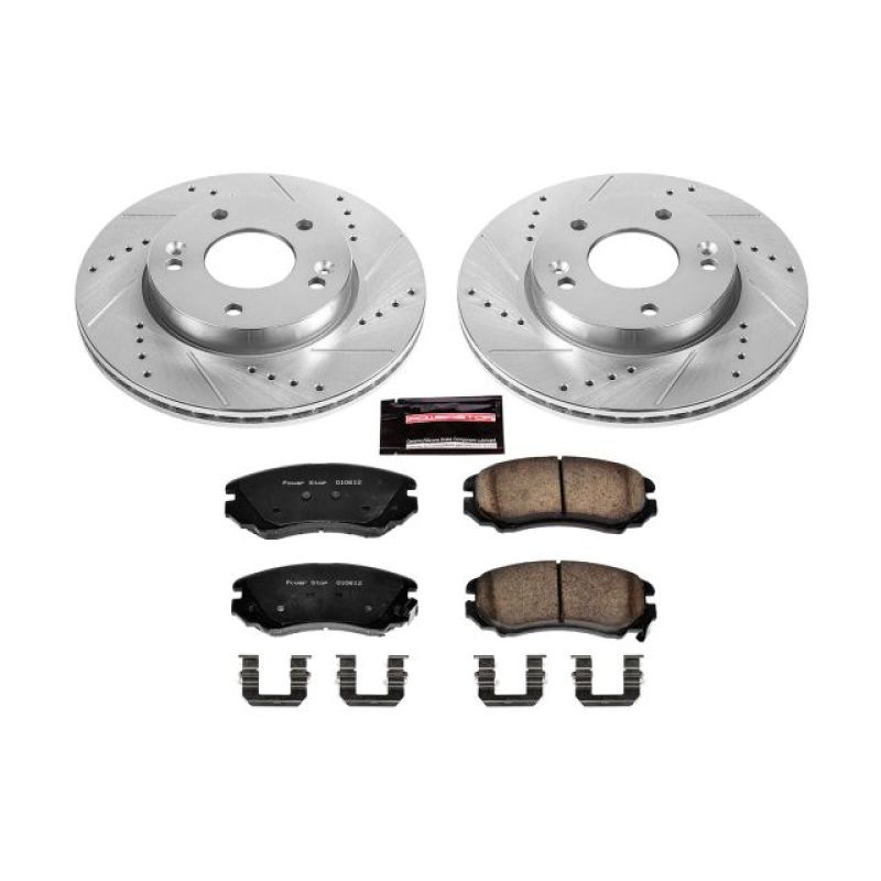 Power Stop 10-11 Kia Soul Front Z23 Evolution Sport Brake Kit PowerStop