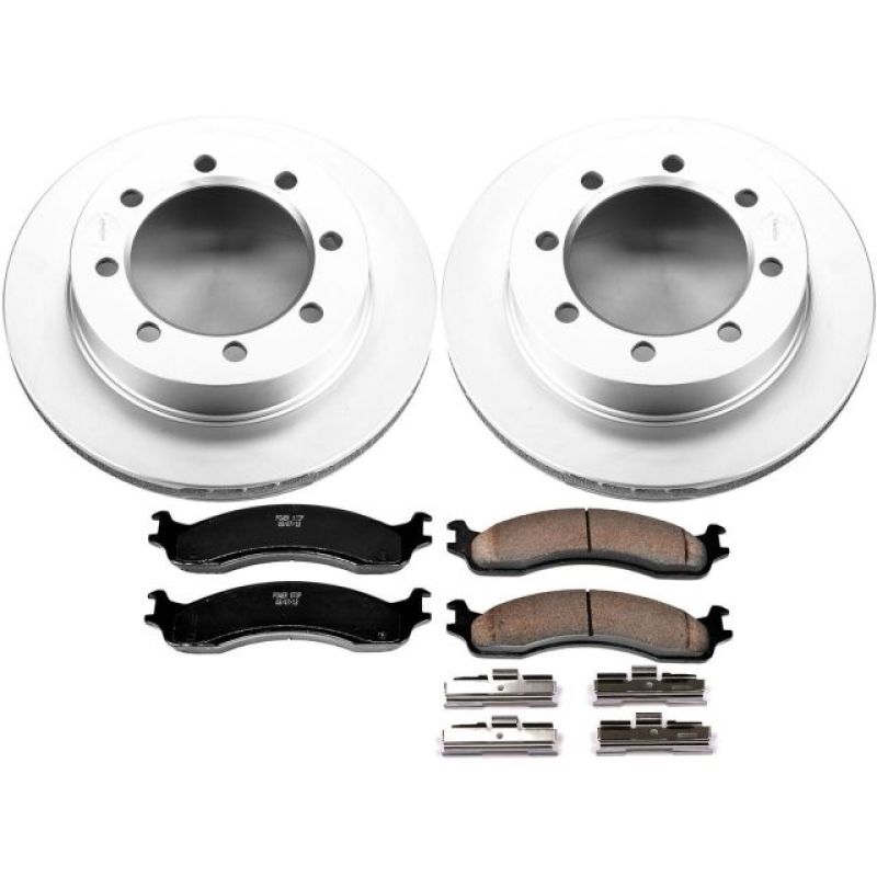 Power Stop 95-99 Ford F-250 Front Z17 Evolution Geomet Coated Brake Kit PowerStop