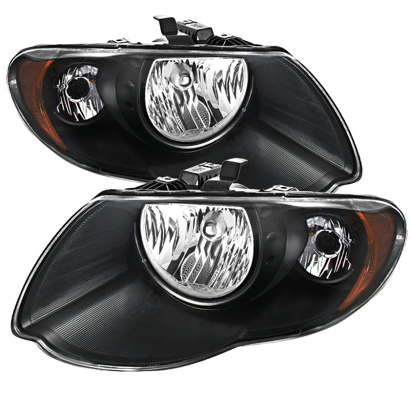 Xtune Chrysler Town & Country 05-07 Crystal Headlights Black HD-JH-CHRTC05-AM-BK SPYDER
