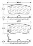 StopTech Street Disc Rear Brake Pads - 305.10080