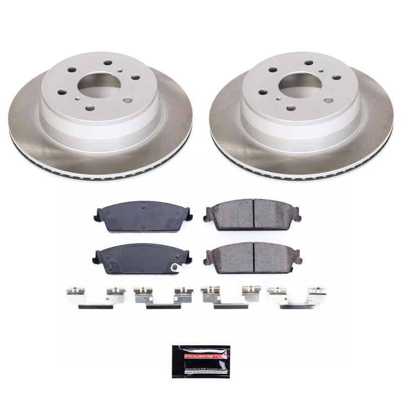 Power Stop 07-14 GMC Yukon XL 1500 Rear Semi-Coated Rotor Kit PowerStop