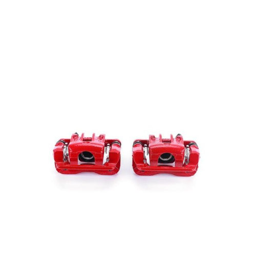 Power Stop 05-09 Hyundai Tucson Rear Red Calipers w/Brackets - Pair PowerStop