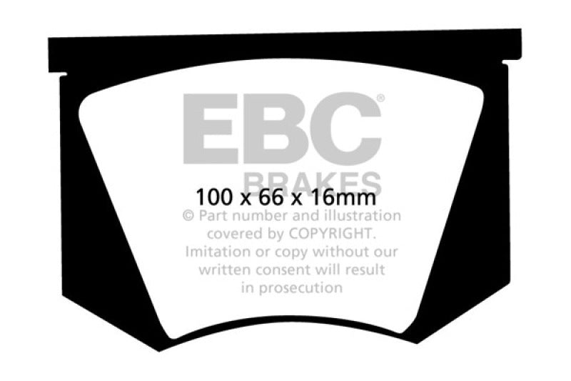 EBC YellowStuff Rear Brake Pads - DP4100R