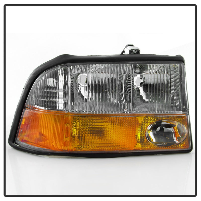 xTune 98-01 GMC Jimmy S15 (w/Fog Lights) OEM Headlights w/Amber Bumper - Chrm (HD-JH-GS1598-OE-C) SPYDER