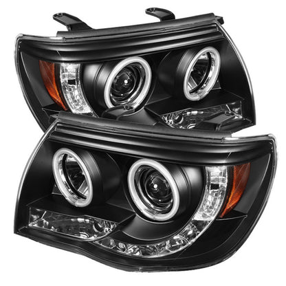 Spyder Toyota Tacoma 05-11 Projector Headlights CCFL Halo LED Blk High H1 Low H1 PRO-YD-TT05-CCFL-BK SPYDER