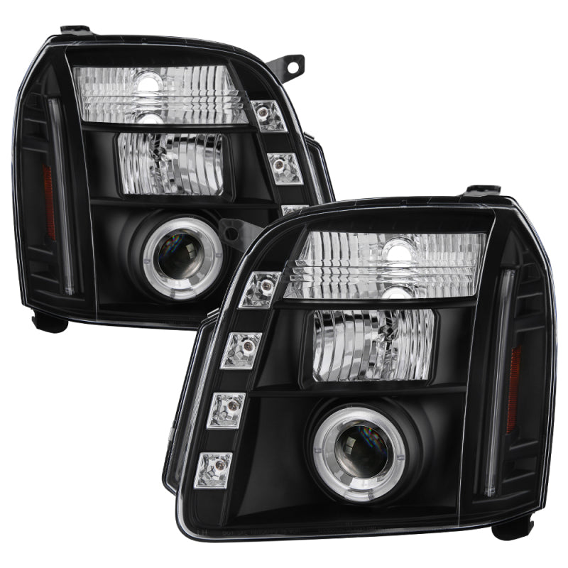 Spyder GMC Yukon 07-14/GMC Yukon Denali 07-14Projector Headlights LED Halo LED Blk PRO-YD-GY07-HL-BK SPYDER