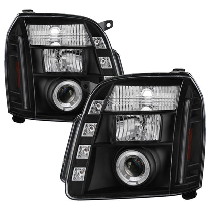 Spyder GMC Yukon 07-14/GMC Yukon Denali 07-14Projector Headlights LED Halo LED Blk PRO-YD-GY07-HL-BK SPYDER