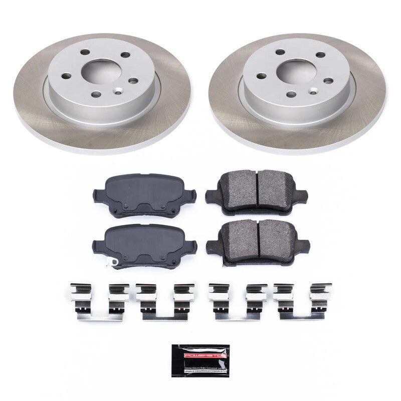 Power Stop 2016 Chevrolet Cruze Rear Semi-Coated Rotor Kit PowerStop