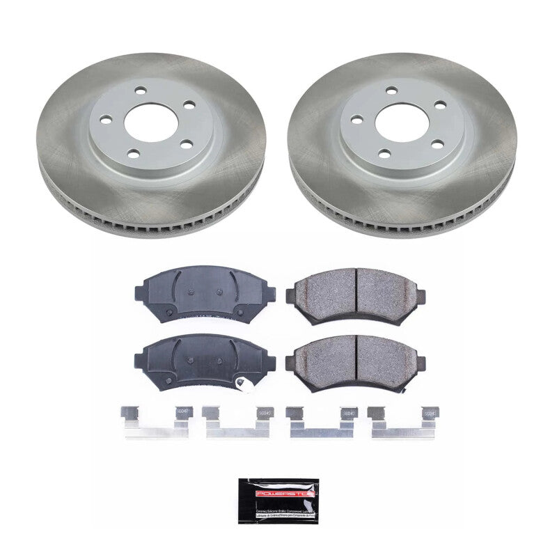 Power Stop 00-05 Pontiac Bonneville Front Semi-Coated Rotor Kit PowerStop