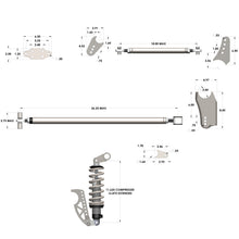 Load image into Gallery viewer, QA1 HD Pro Rear Triangulated 4-Link Kit - Front Mount Single Adj Coilovers