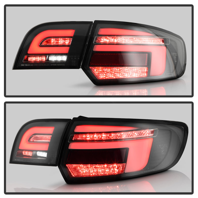 Spyder 09-13 Audi A3 Full LED Tail Lights - Black (ALT-YD-AA309-LED-BK) SPYDER