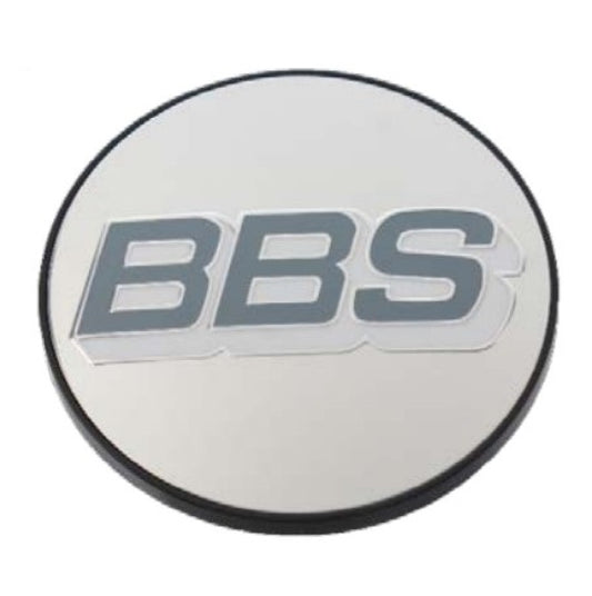 BBS Center Cap 56mm Polished/Grey & White BBS