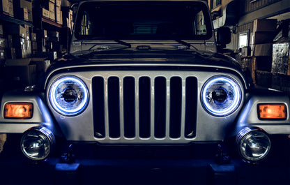 Oracle Jeep Wrangler TJ 97-06 LED Waterproof Halo Kit - White ORACLE Lighting