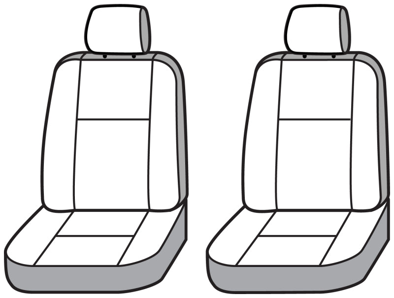 Covercraft 21-24 Chevrolet Tahoe/Suburban/ Endura PrecisionFitFront Row Seat Covers - Silver/Silver