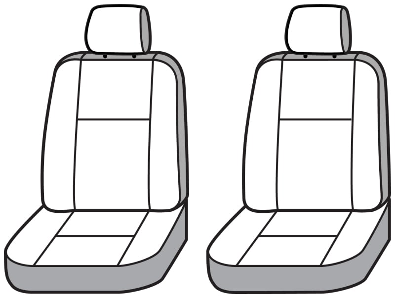 Covercraft 21-24 Ford Bronco Waterproof Polyester SeatSaver Custom Front Row Seat Covers - Grey
