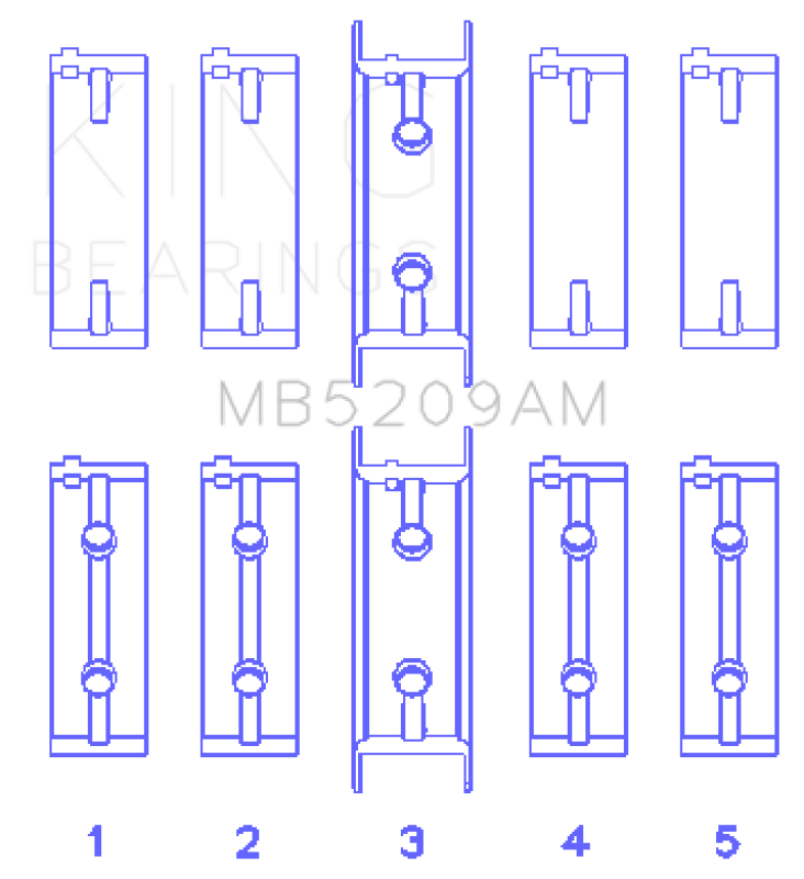 King Engine Mitsubishi Bearings  Sets