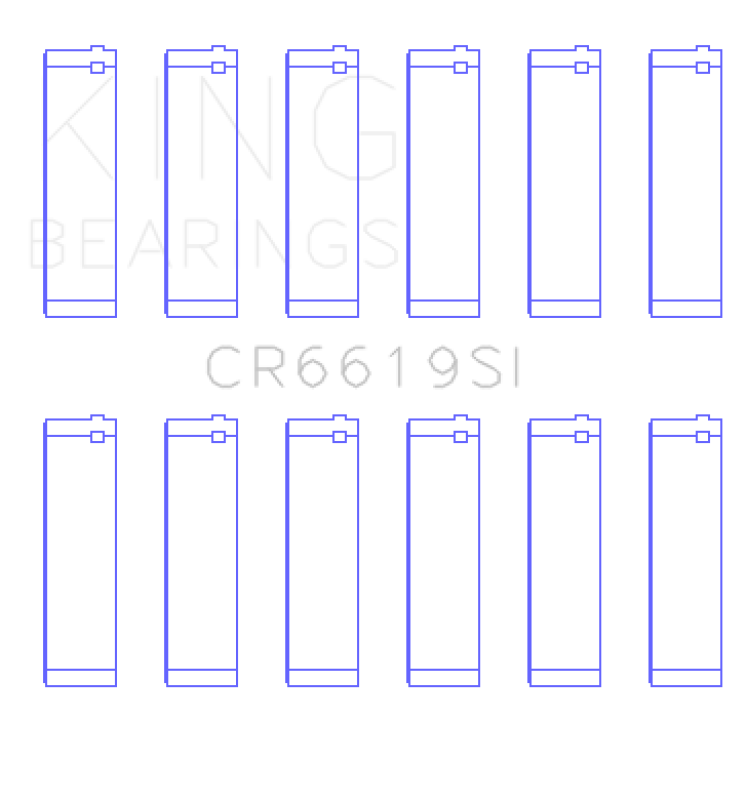 King Engine Bearings Ford V6 (Size +1.0mm) Connecting Rod Bearing Set