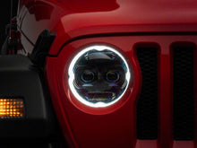 Load image into Gallery viewer, Raxiom 18-23 Jeep Wrangler JL Axial Series 9-In Angel Eye LED Headlights- Blk Housing (Clear Lens)