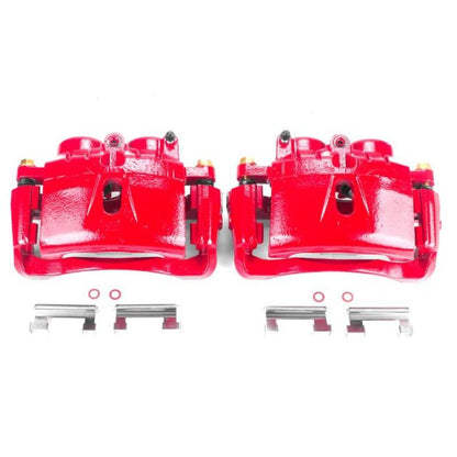 Power Stop 03-19 Chevrolet Express 3500 Front Red Calipers w/Brackets - Pair PowerStop