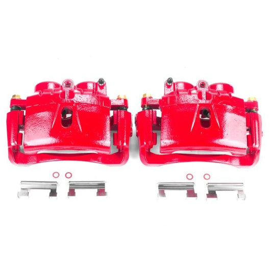 Power Stop 03-19 Chevrolet Express 3500 Front Red Calipers w/Brackets - Pair PowerStop