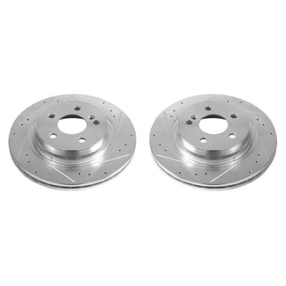 Power Stop 12-16 Mercedes-Benz C250 Rear Evolution Drilled & Slotted Rotors - Pair PowerStop