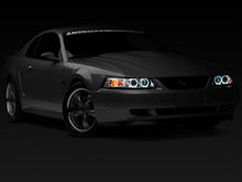 Load image into Gallery viewer, Raxiom 99-04 Ford Mustang Dual LED Halo Projector Headlights- Chrome Housing (Clear Lens)