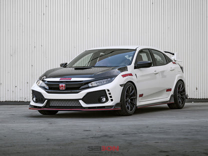 Seibon OE-style carbon fiber hood for 2017-2021 Honda Civic Type R - HD17HDCVR-OE