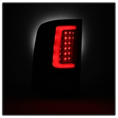 Spyder 07-13 GMC Sierra 1500 V2 Light Bar LED Tail Lights - Blk Smoke (ALT-YD-GS07V2-LBLED-BSM) SPYDER