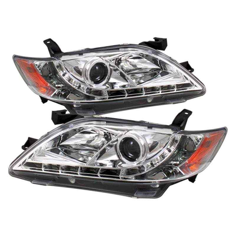 Spyder Toyota Camry 07-09 Projector Headlights DRL Chrome High H1 Low H7 PRO-YD-TCAM07-DRL-C SPYDER