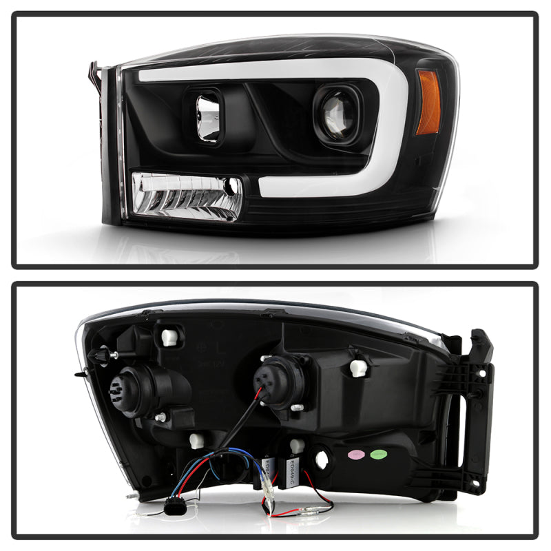 Spyder 06-08 Dodge Ram 1500 LED Headlights - Black PRO-YD-DR06PL-BK SPYDER