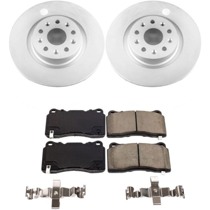 Power Stop 16-17 Cadillac CT6 Front Z17 Evolution Geomet Coated Brake Kit PowerStop